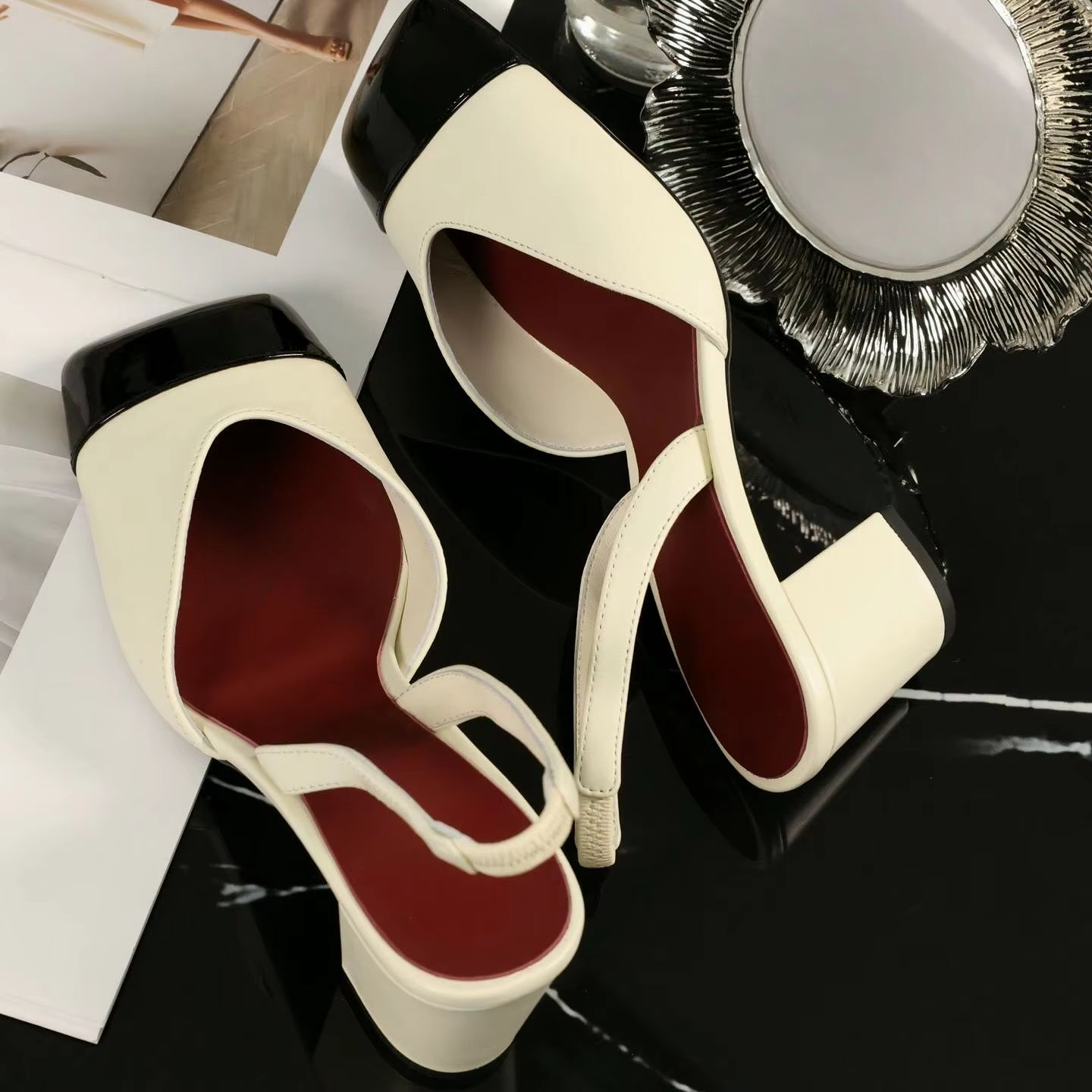 Women Slingback Pumps Two Tone - đánh giá và giá Women Shoes Sandals