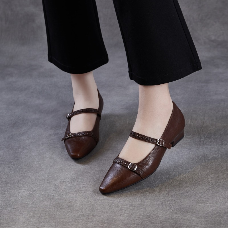 Brown Black Korea Women Flats  - đánh giá và giá Women Shoes Black