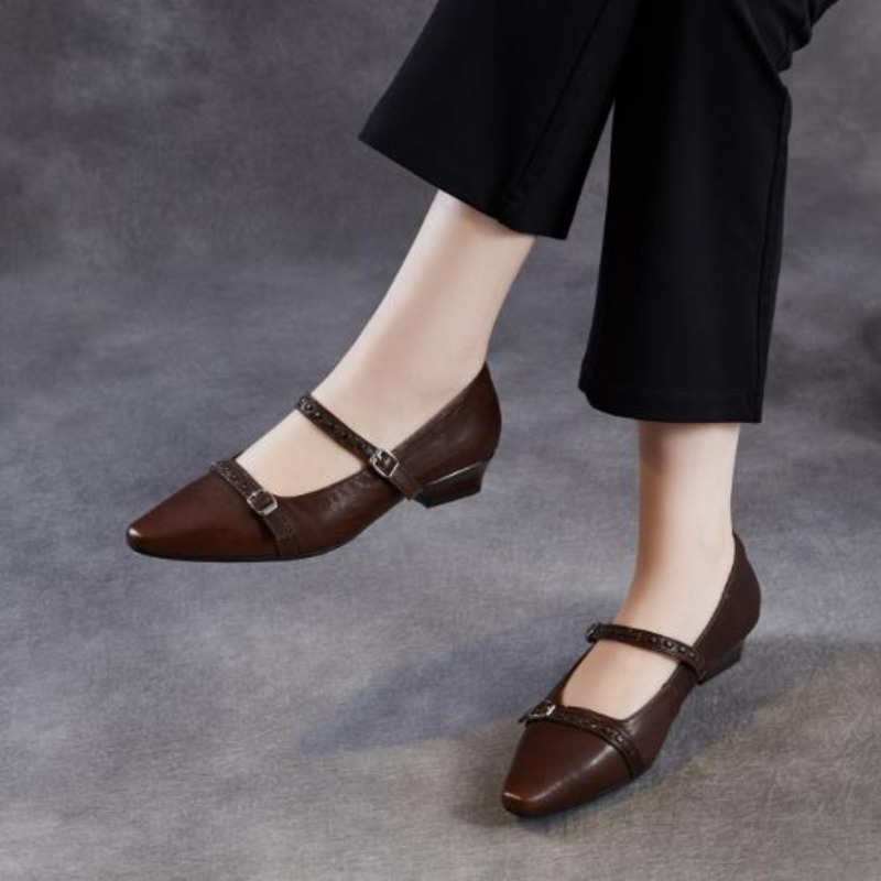 Brown Black Korea Women Flats  - đánh giá và giá Women Shoes Black