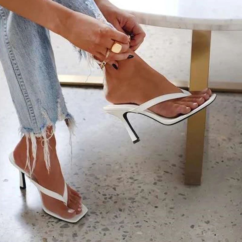 Stylish Women's Heel Flip Flop - đánh giá và giá Women Shoes Black