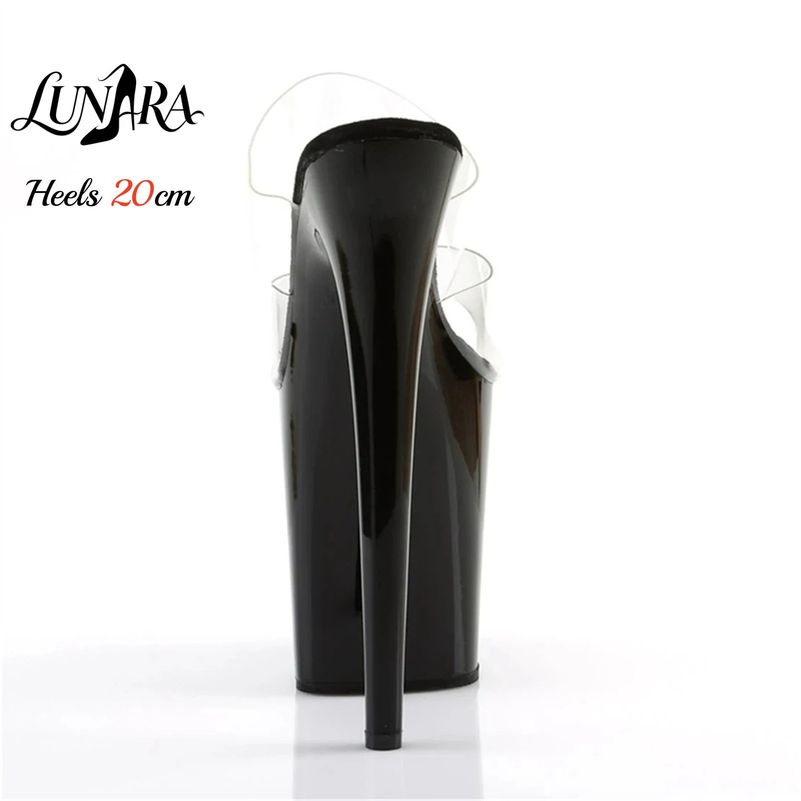 20cm Clear PVC Strappy Ultra H - đánh giá và giá Clear Strap Heel