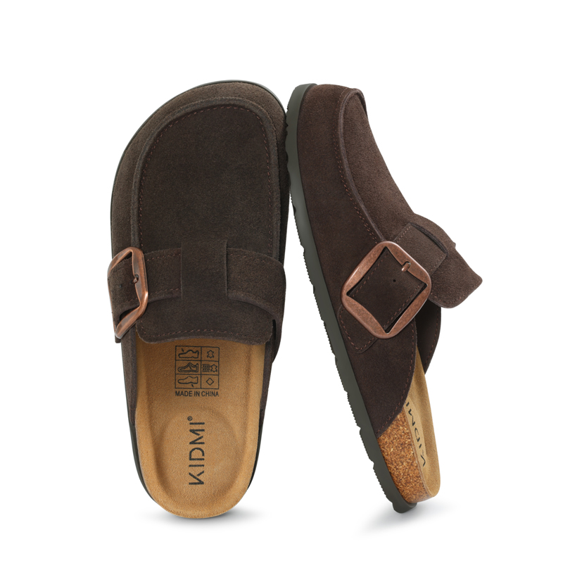 Litfun Genuine Suede Clogs Sli - đánh giá và giá Square Toe Mule