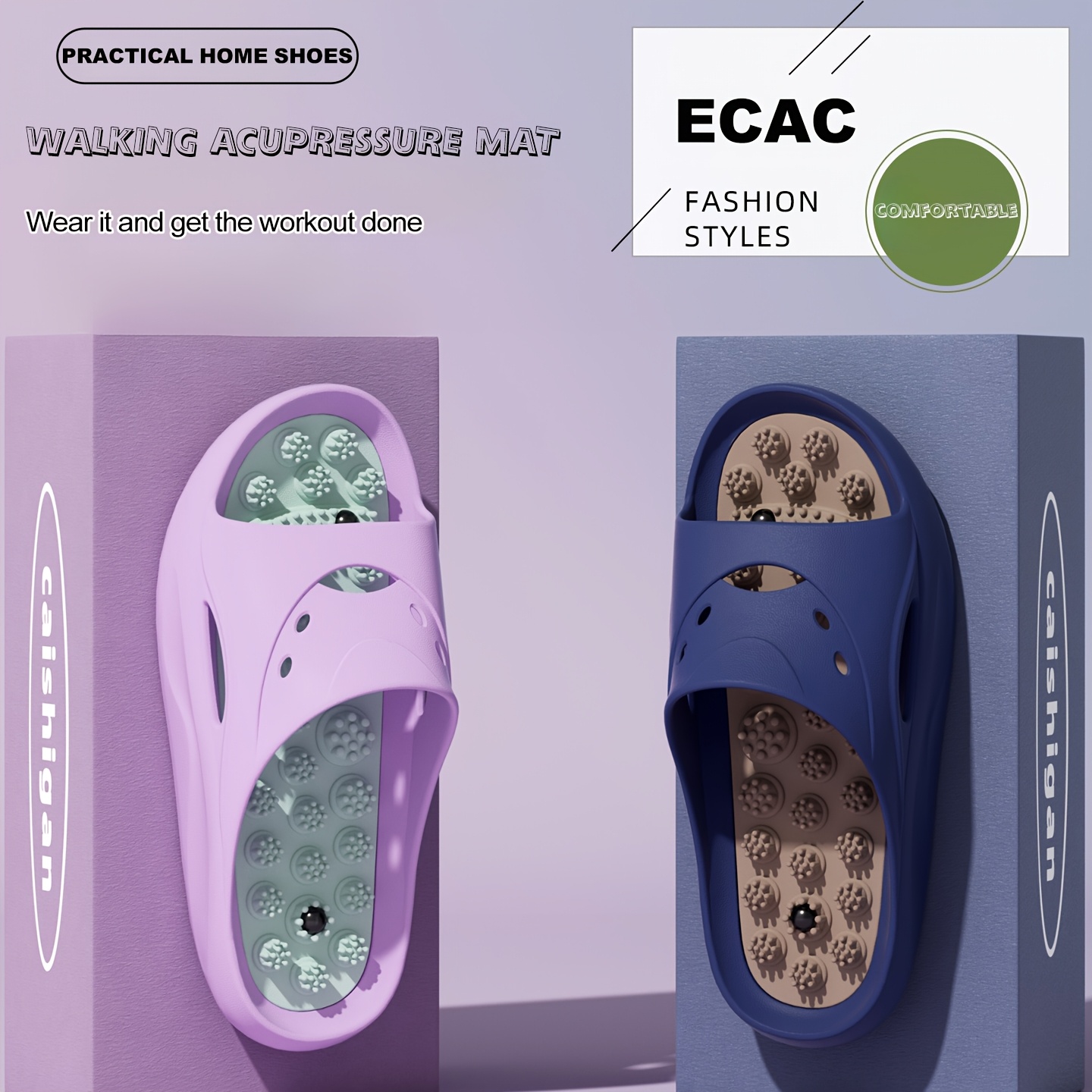 Women Men EVA Massage Slippers - đánh giá và giá Mule Slip On