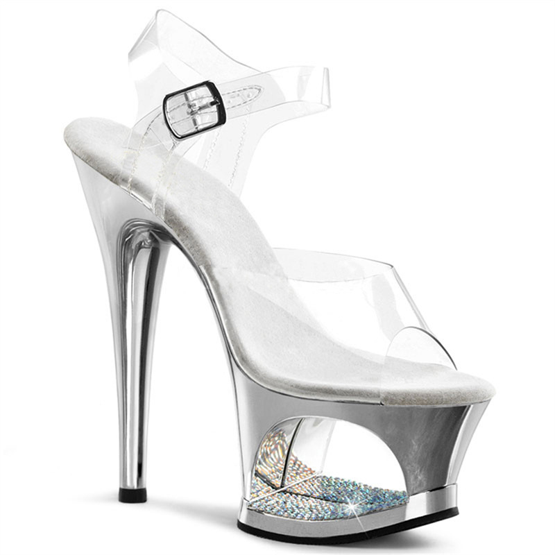 Pink Hollow Out Platform Stile - đánh giá và giá Clear Strap Heel