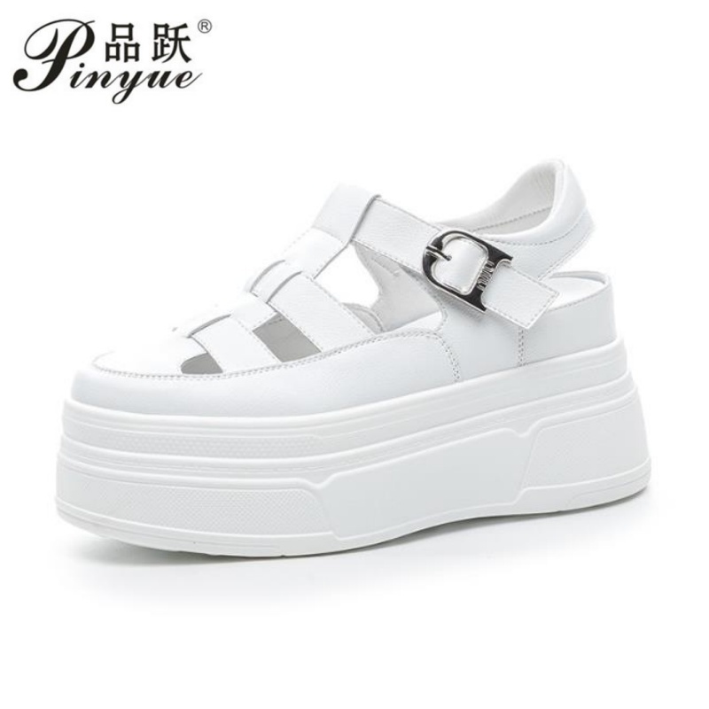 8.5cm Hollow Full Cow Genuine  - đánh giá và giá Women Shoes Sneakers