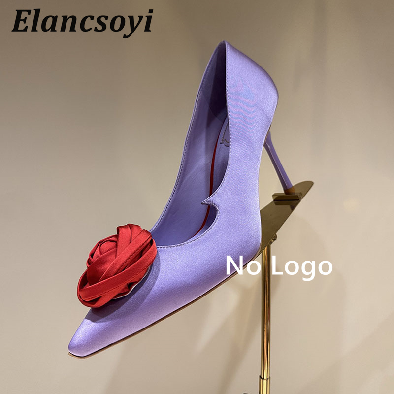 Rose Flower Decor High Heel Wo - đánh giá và giá Women Shoes Logo