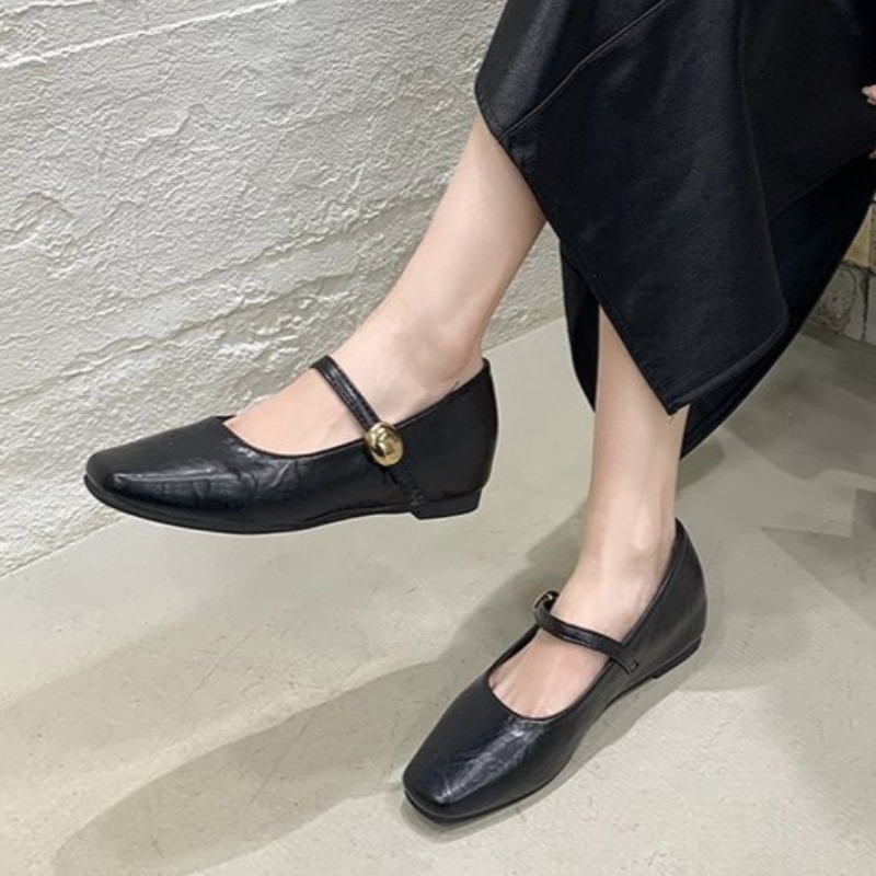 Ultra-Soft Leather Black Flats - đánh giá và giá Women Shoes Black