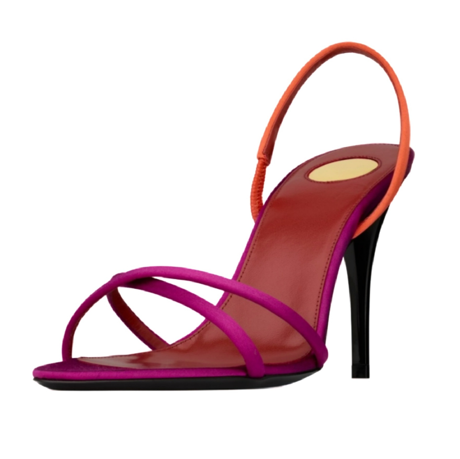 Women's Color Block Satin Cris - đánh giá và giá Square Toe Mule