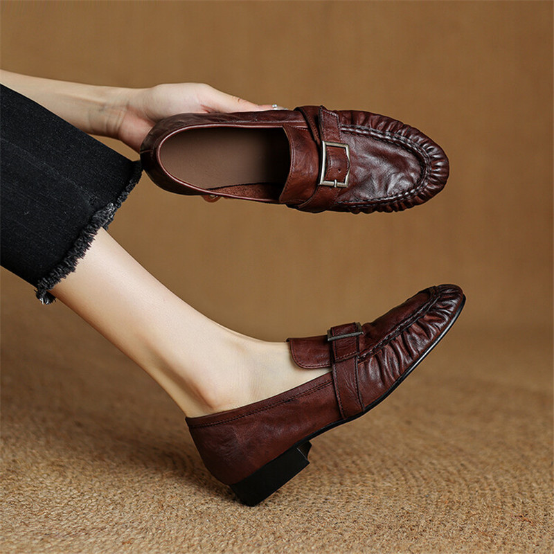 New Autumn Genuine Leather Wom - đánh giá và giá Shoes Women Pumps
