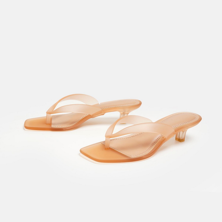 Korean Muted Tone Olive Green  - đánh giá và giá Square Toe Mule