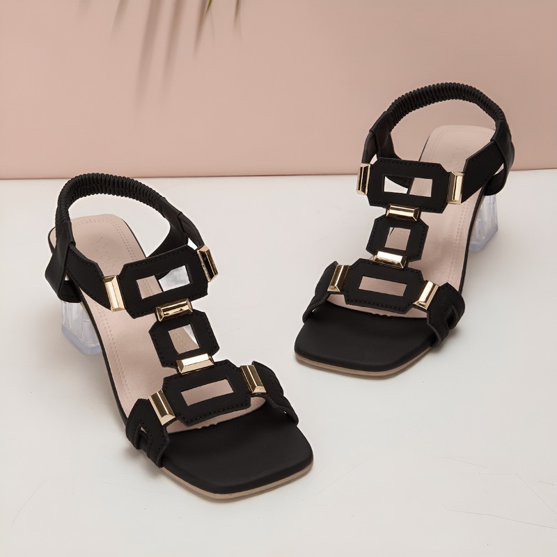 Fashion Plus Size Simple Elega - đánh giá và giá Clear Strap Heel