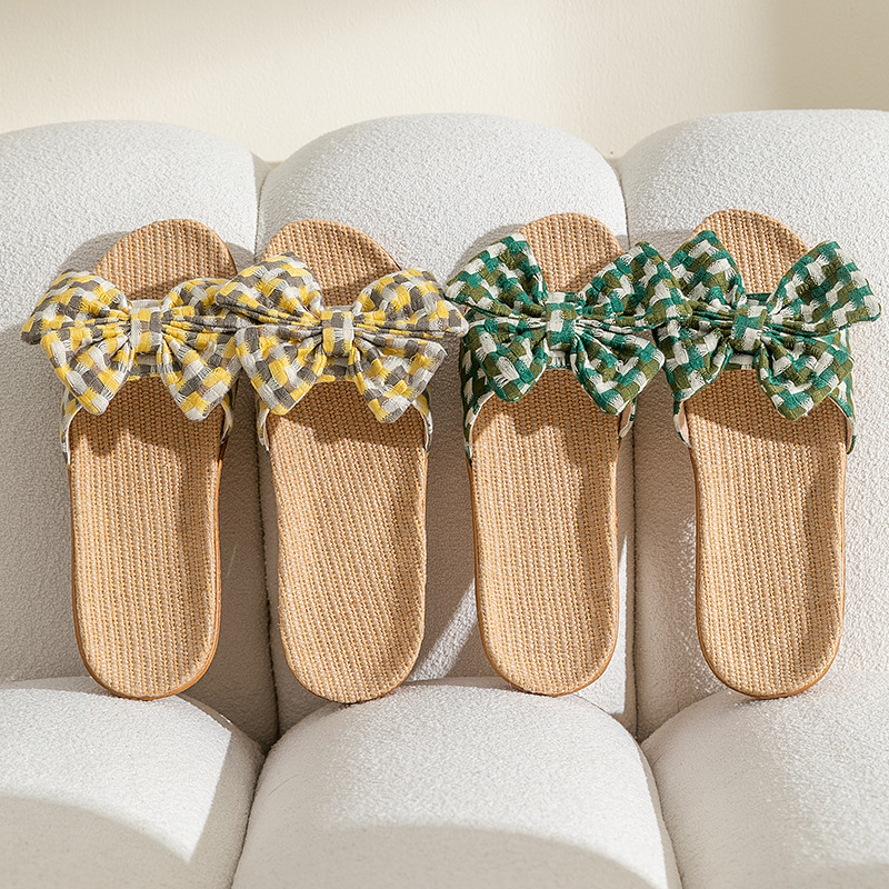 New linen fabric slippers for  - đánh giá và giá Mule Slip On