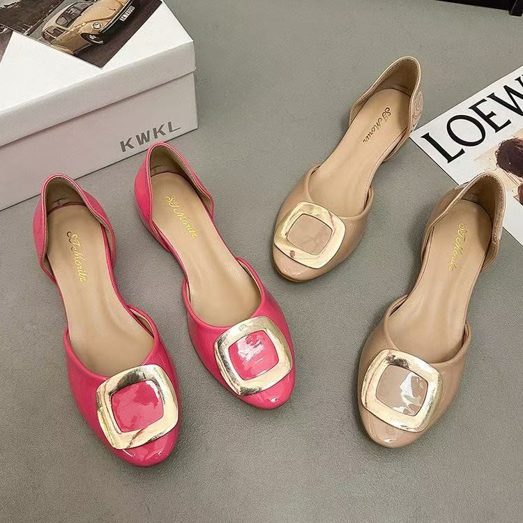 Fashion Square Buckle Hollow F - đánh giá và giá Women Shoes Sandals