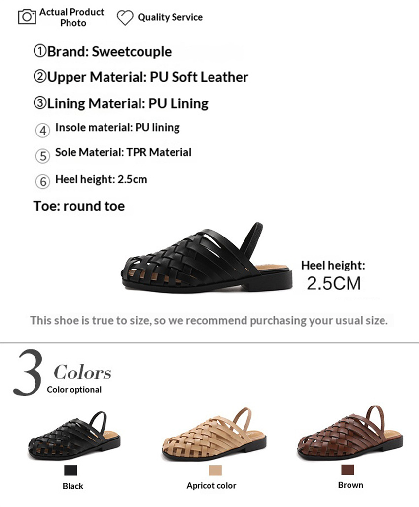 сандали женские Handmade Weave - đánh giá và giá Slip On Mule Flat