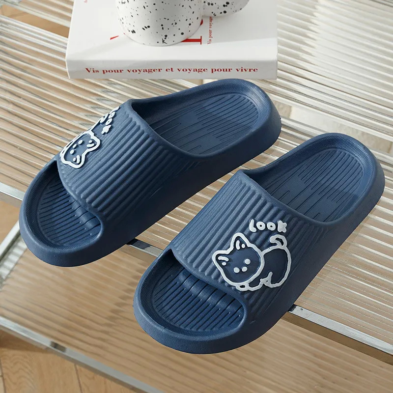 Summer Kawaii Cats Slippers Wo - đánh giá và giá Women Shoes Black