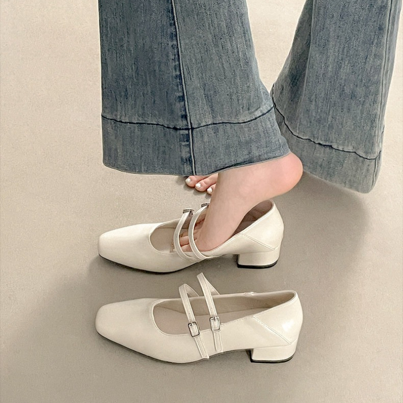 Square Toe Low Heel Women Silv - đánh giá và giá Shoes Women Pumps