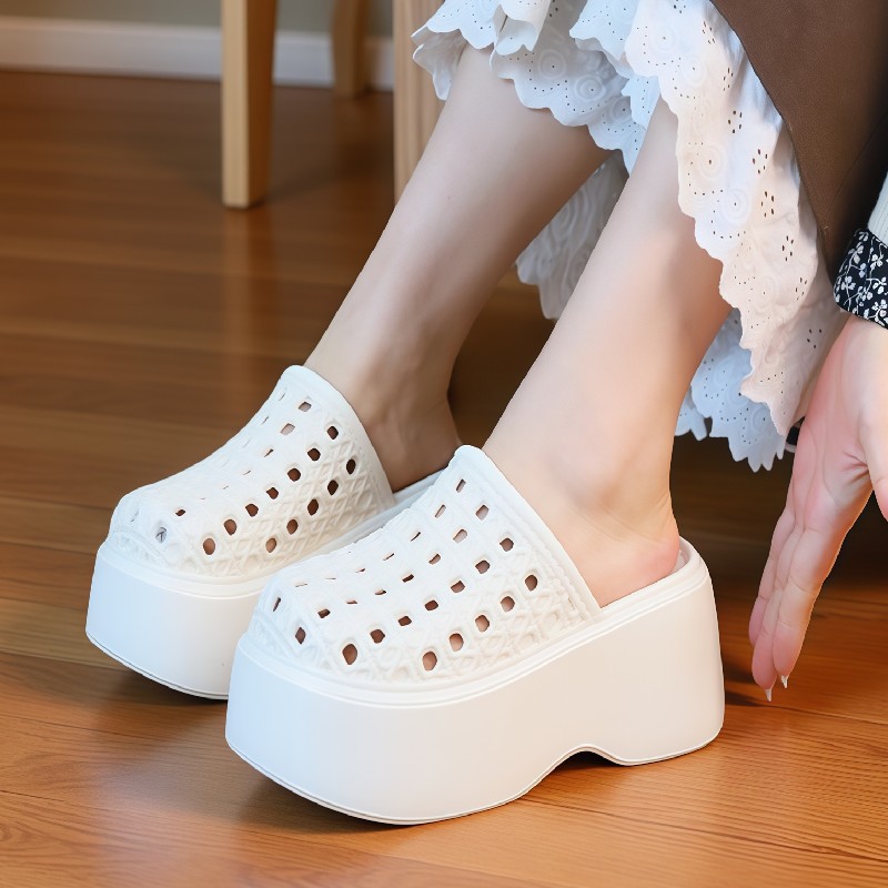 Chunky Thick Sole 7cm Platform - đánh giá và giá Mule Slip On