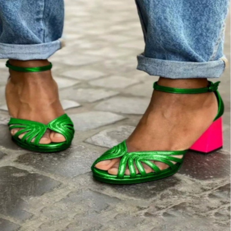 2026 New Summer Sandals Women' - đánh giá và giá Square Toe Mule