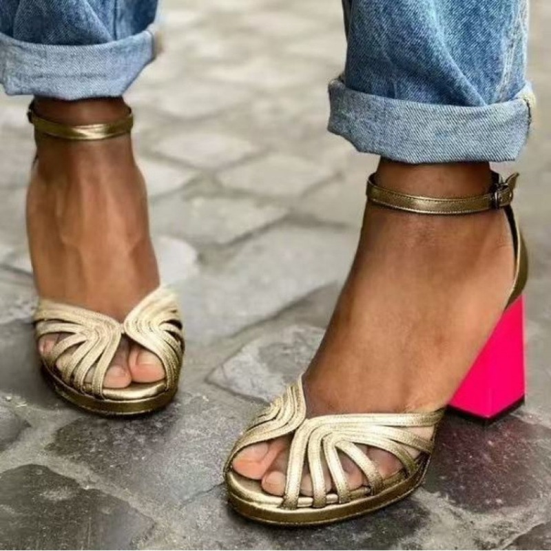 2026 New Summer Sandals Women' - đánh giá và giá Square Toe Mule