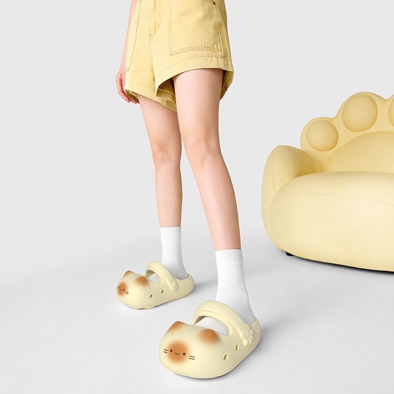 New creative black cat slipper - đánh giá và giá Mule Slip On