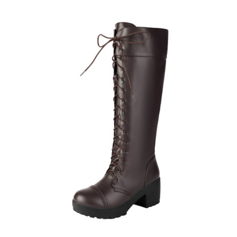 Womens Knee High Lace Up Comba - đánh giá và giá High Knee Heel Boots